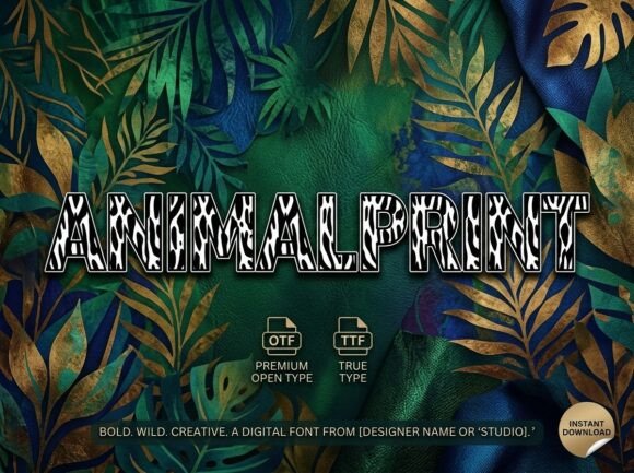 Animalprint Font: A Wild Typography Choice for Creative Makers
