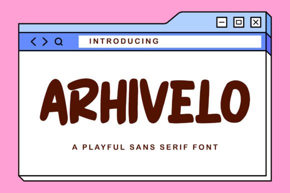 Arhivelo: A Playful Display Font