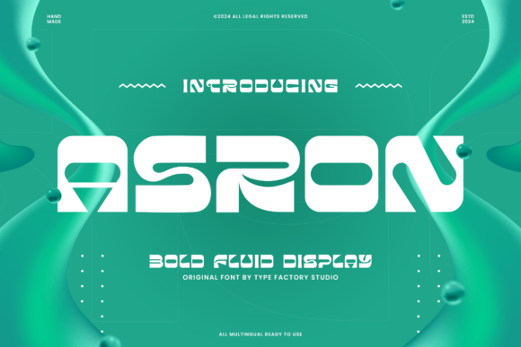 Asron Font: Bold and Fluid for Editorial Design
