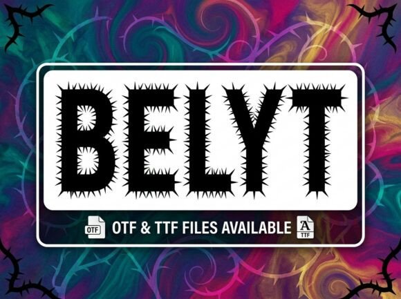 Belyt Font: A Decorative Display Typeface for Web Design Projects