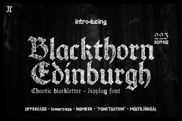 Blackthorn Edinburgh Font for Bold Branding