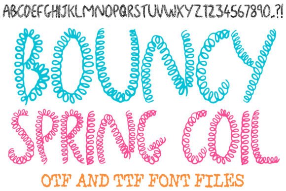 Bouncy Spring Coil Font: A Playful Typeface for Eye-Catching Marketing