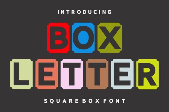 Box Letter Font for a Polished Brand Look