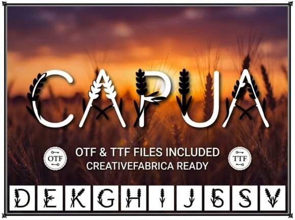 Capua Font: A Decorative Typeface for Creative Websites