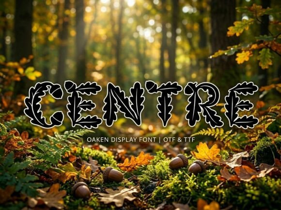 Centr: A Bold Decorative Font for Creative Projects