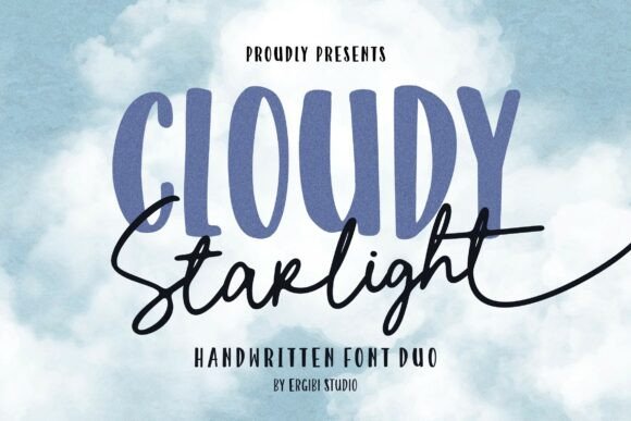 Cloudy Starlight Font for Creative Makers