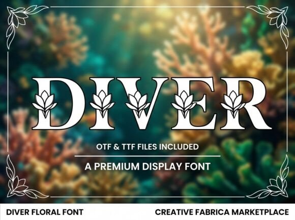 Diver Font for a Refined and Botanical Brand Identity