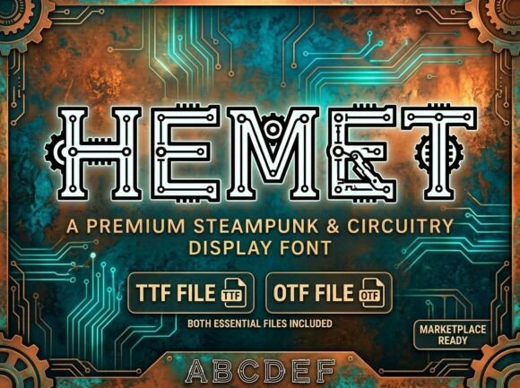Hemet Font: A Decorative Typeface That Elevates Branding