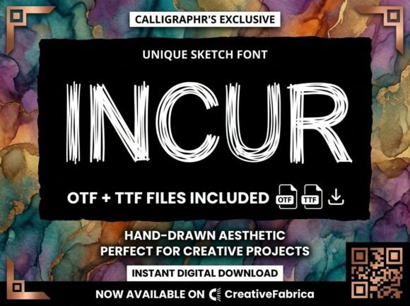 Incur Font: A Decorative Display Typeface for Editorial Excellence