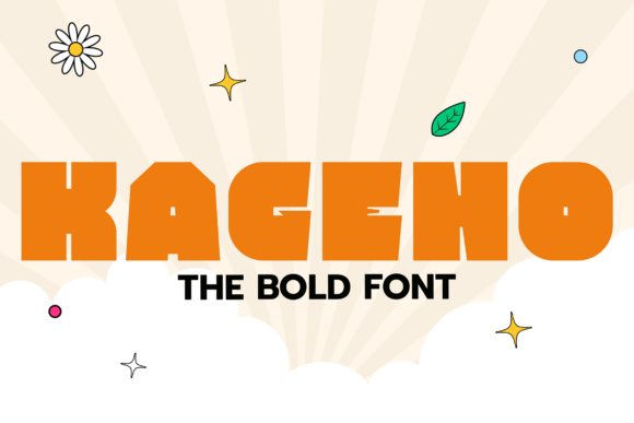 Kageno Font: A Bold Display Typeface for Creative Craft Projects