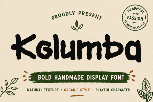 Kolumba Font: Bold & Handmade