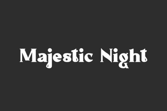 Majestic Night Font Review