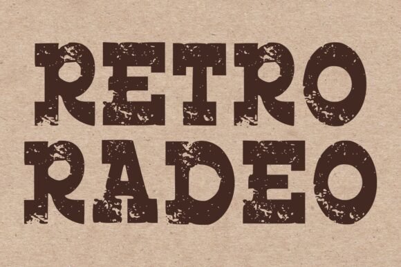 Retro Radeo Font for Bold Branding and Vintage-Inspired Campaigns