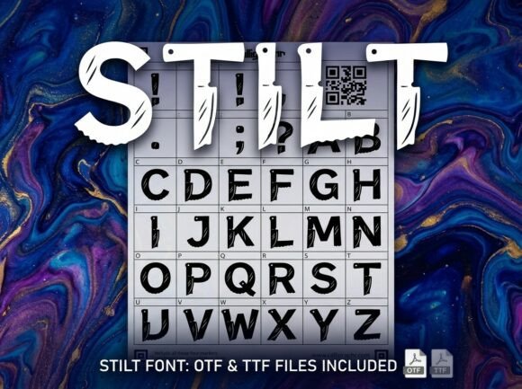 Stilt: A Decorative Font for Bold Editorial Statements
